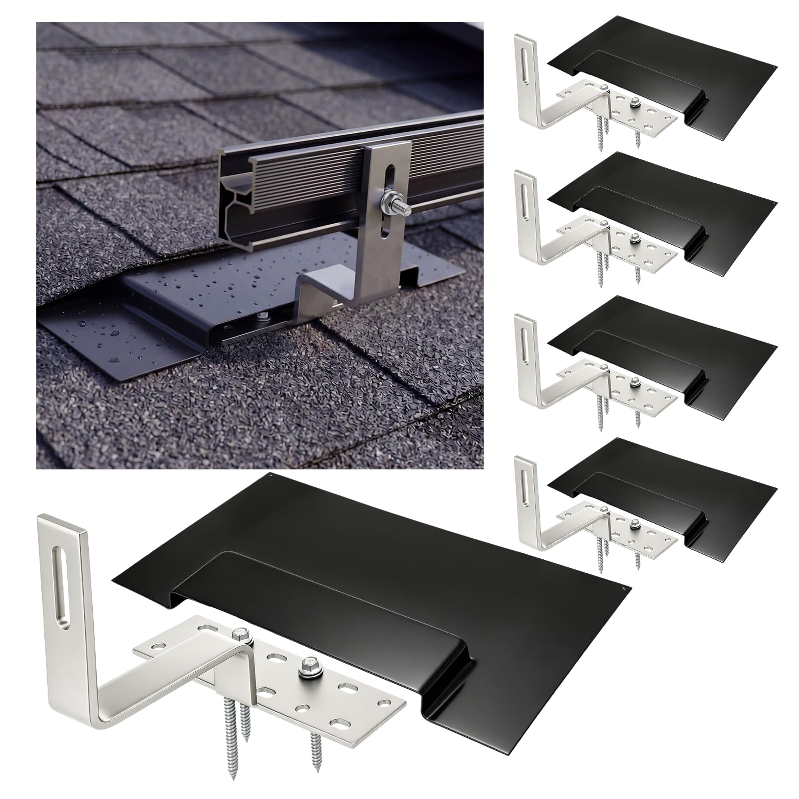 Photo 1 of Otoolling Solar Panel Roof Mounting Kit L Bracket 14" X 9"