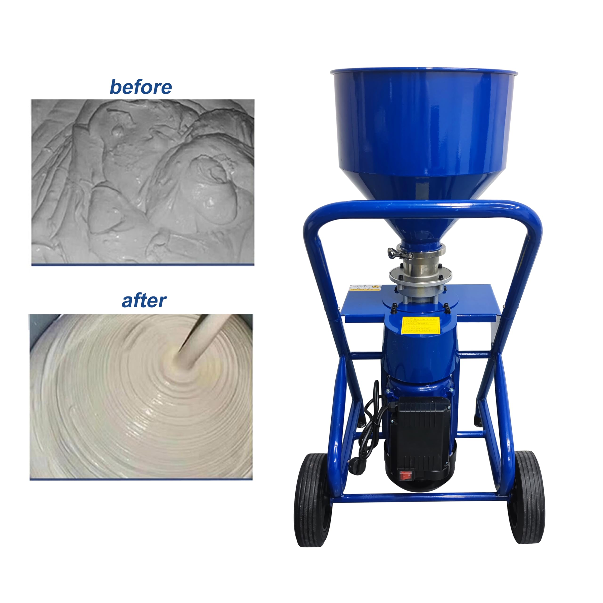 TECHTONGDA Putty Powder Mixer Spackle Grinder for Joint Compound, Spackle, Waterproof Paint Mixing and Grinding 220V