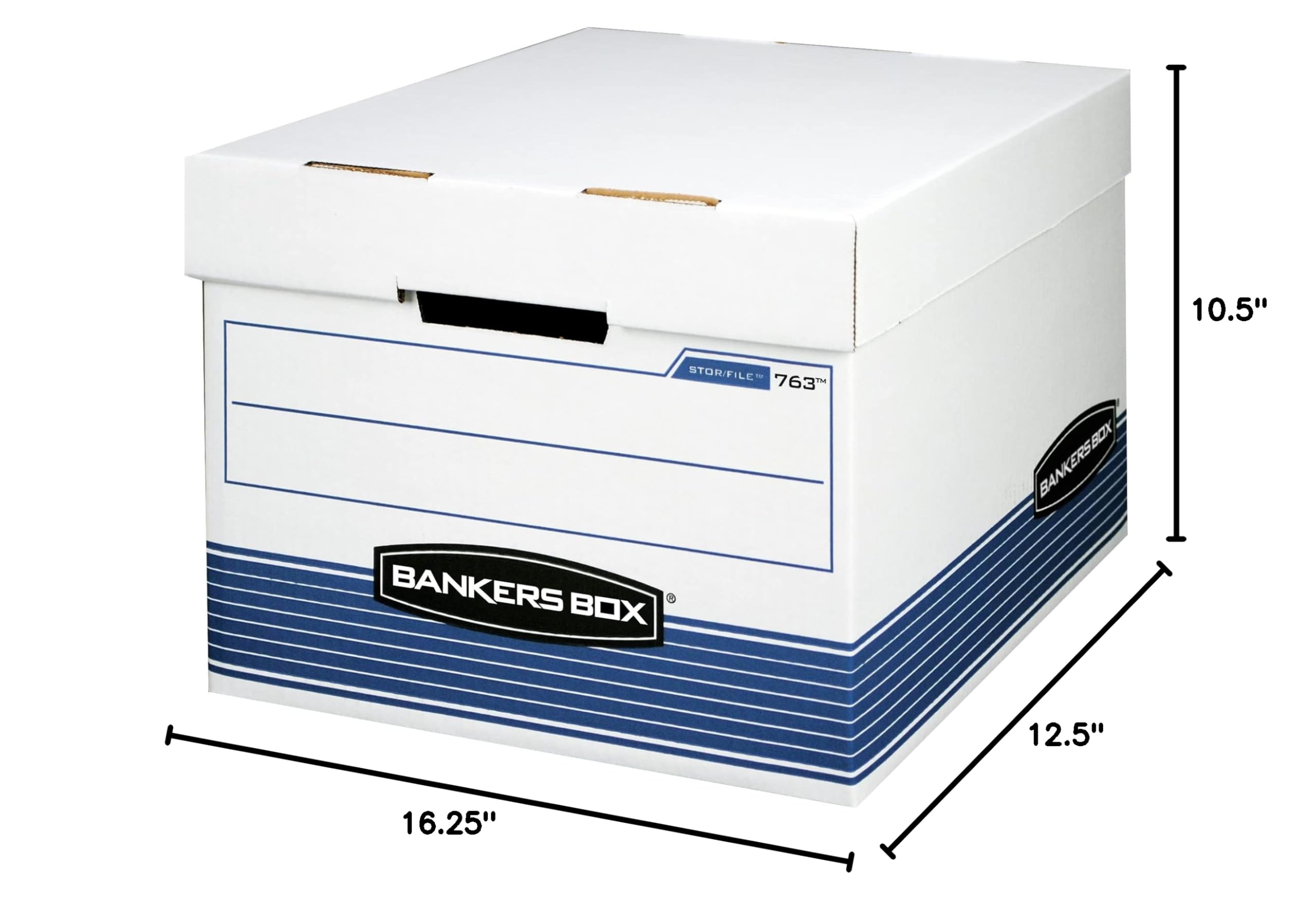 Bankers Box 30-Pack Medium Duty File Storage Boxes with Lids FastFold Assembly Letter Legal STOR 0076316 — view 9