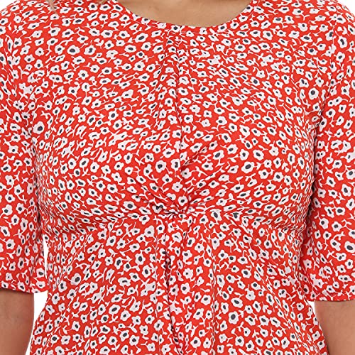 Image of Campus Sutra Women's Cotton Fit and Flare Above The Knee Casual Dress