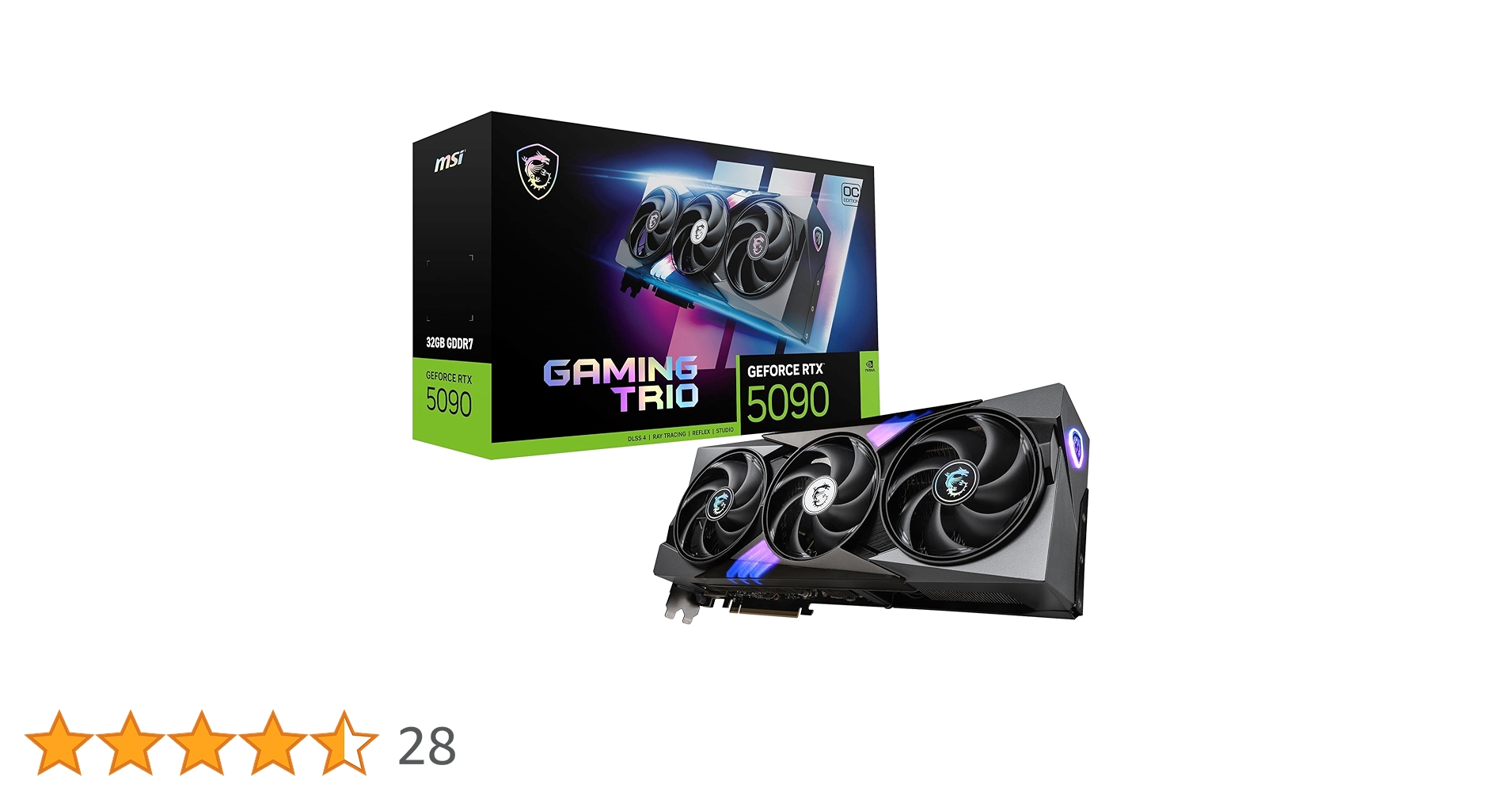 グラフィックボード・グラボ・ビデオカード MSI GeForce RTX 5090 GAMING TRIO 32GB Amazon | MSI Gaming RTX 5090 32G Gaming Trio OC グラフィック