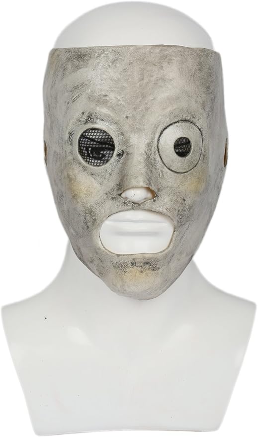 Men's Mask Cosplay Costume Accessories for Adult Halloween Latex Silver