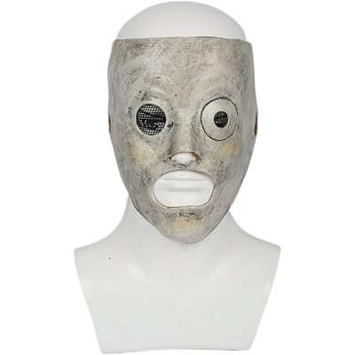 Men's Mask Cosplay Costume Accessories for Adult Halloween Latex Silver