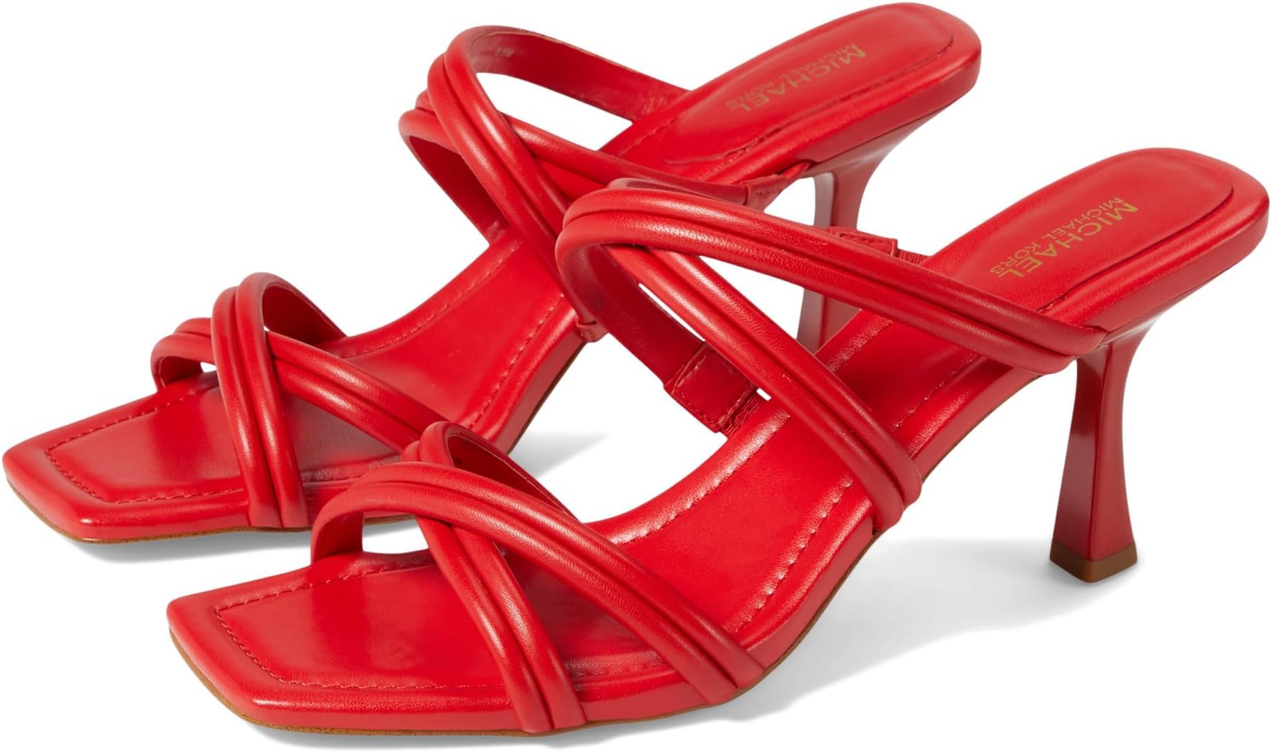 MICHAEL Michael Kors Corrine Sandals for Women - Leather Upper - Synthetic Lining - Synthetic Insole