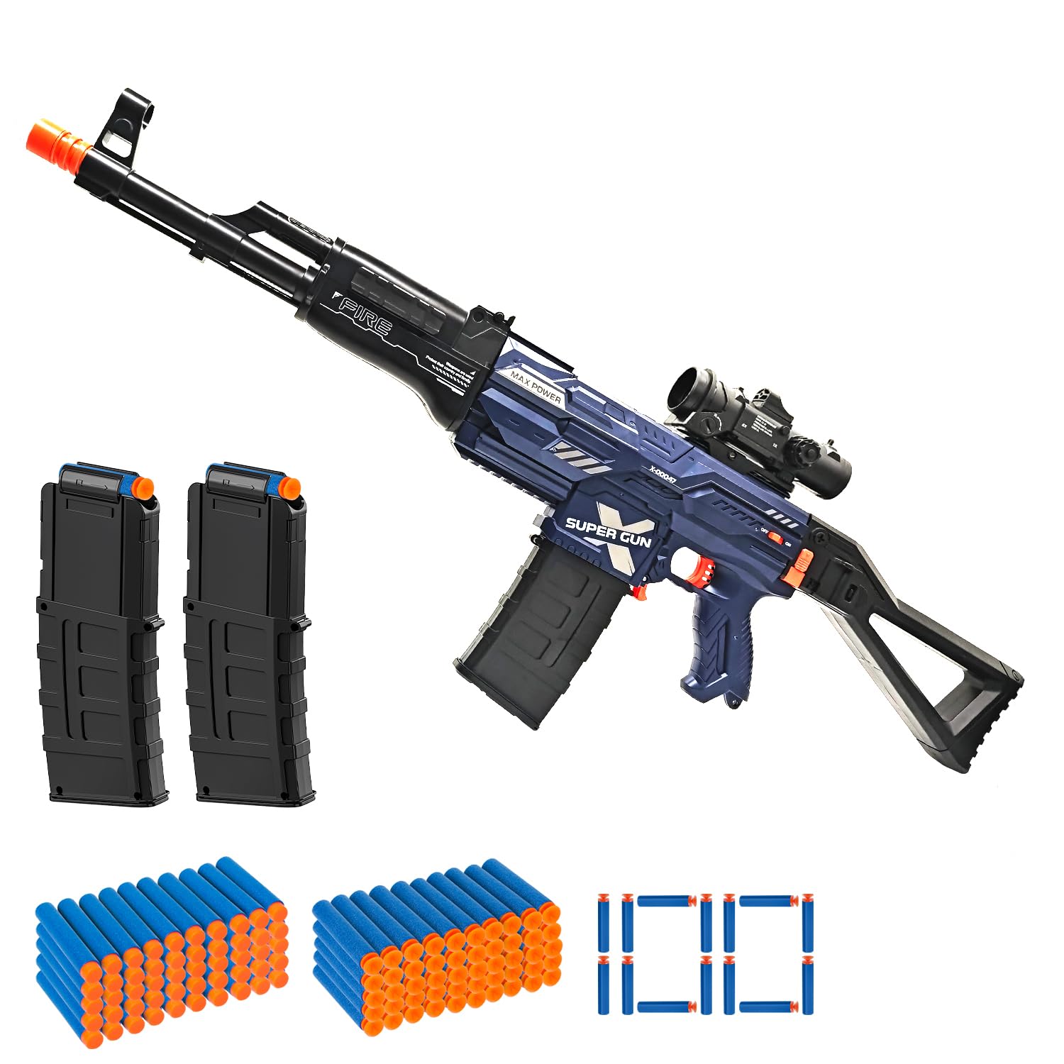 スナイパーライフル ナーフ NERF 風 エアガン　MSR Amazon.com: Toy Gun Automatic Sniper Rifle Realistic Toy for Guns