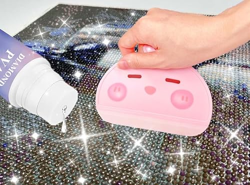 NUFTVI Accesorios para herramientas de pintura de diamantes, aplicador de pincel, protección para tus kits de arte de diamantes y posavasos de arte