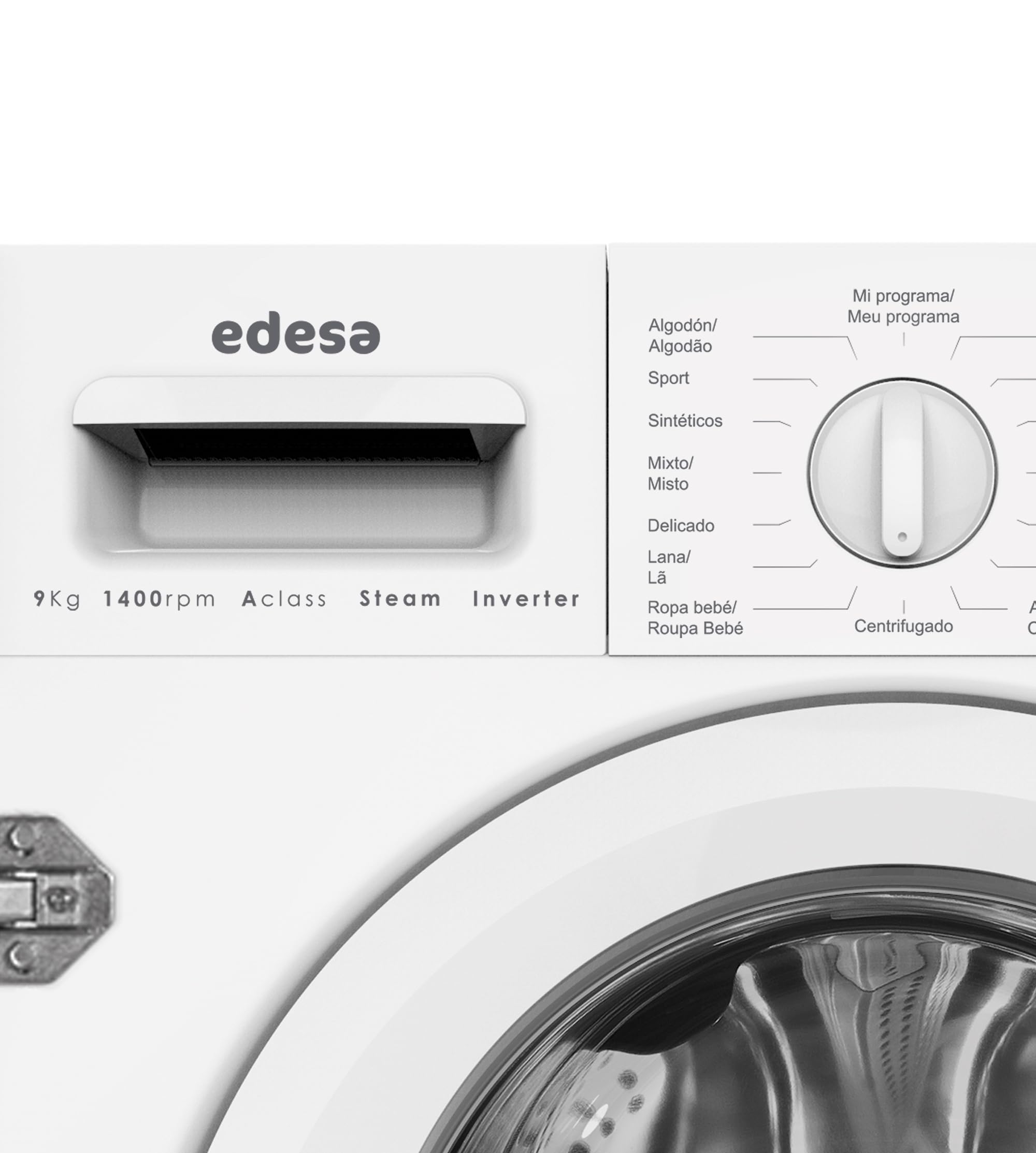 Edesa Lavadora de Integración EWF-9400-I con Carga Frontal, 9 KG, 16 Programas de Lavado, 1400 RPM, LED, Silenciosa, Acabado en Blanco