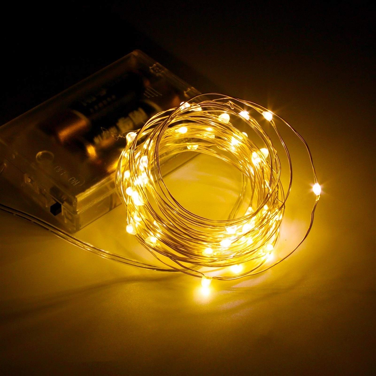 2M 5M 10M LED Cadena de Luces AA Batería Hada Garland Lámpara Iluminación de Vacaciones para árbol de Navidad Decoración de Fiesta de Boda