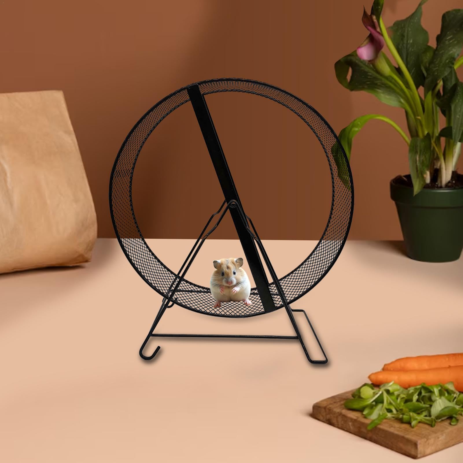 Ruota di cincillà, piccola ruota di criceto - Ruote di esercizio per piccoli animali | Accessori gabbia per criceti, giocattoli divertenti per criceti, filatore silenzioso per mouse, | piccoli animali | gabbia per criceti, giocattoli divertenti per cricet