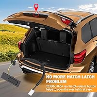 Vista 4 de 25380-3JA0B Pestillo para maletero de botón de escotilla para Nissan Pathfinder 2013 2014 2015 2016 2017 2018 2019 2020, repuesto # 253803JA0B botón