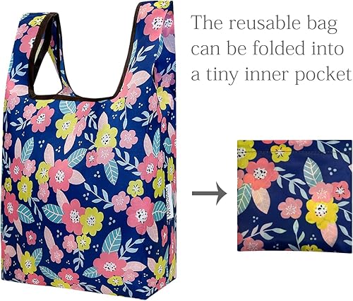 Miniatura 5 de allydrew JoliBag - Bolsa de comestibles reutilizable de nailon, paquete de 2