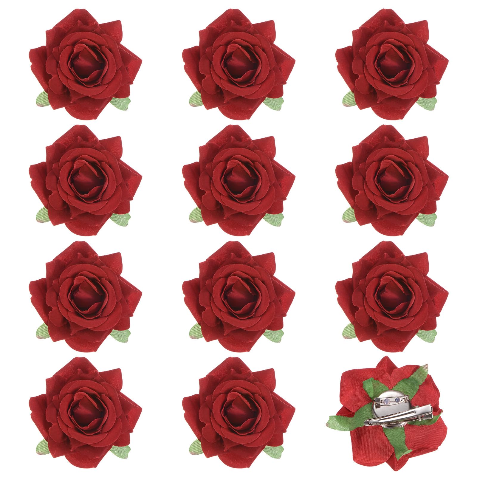 M METERXITY 12-Pack Rose Hair Clips