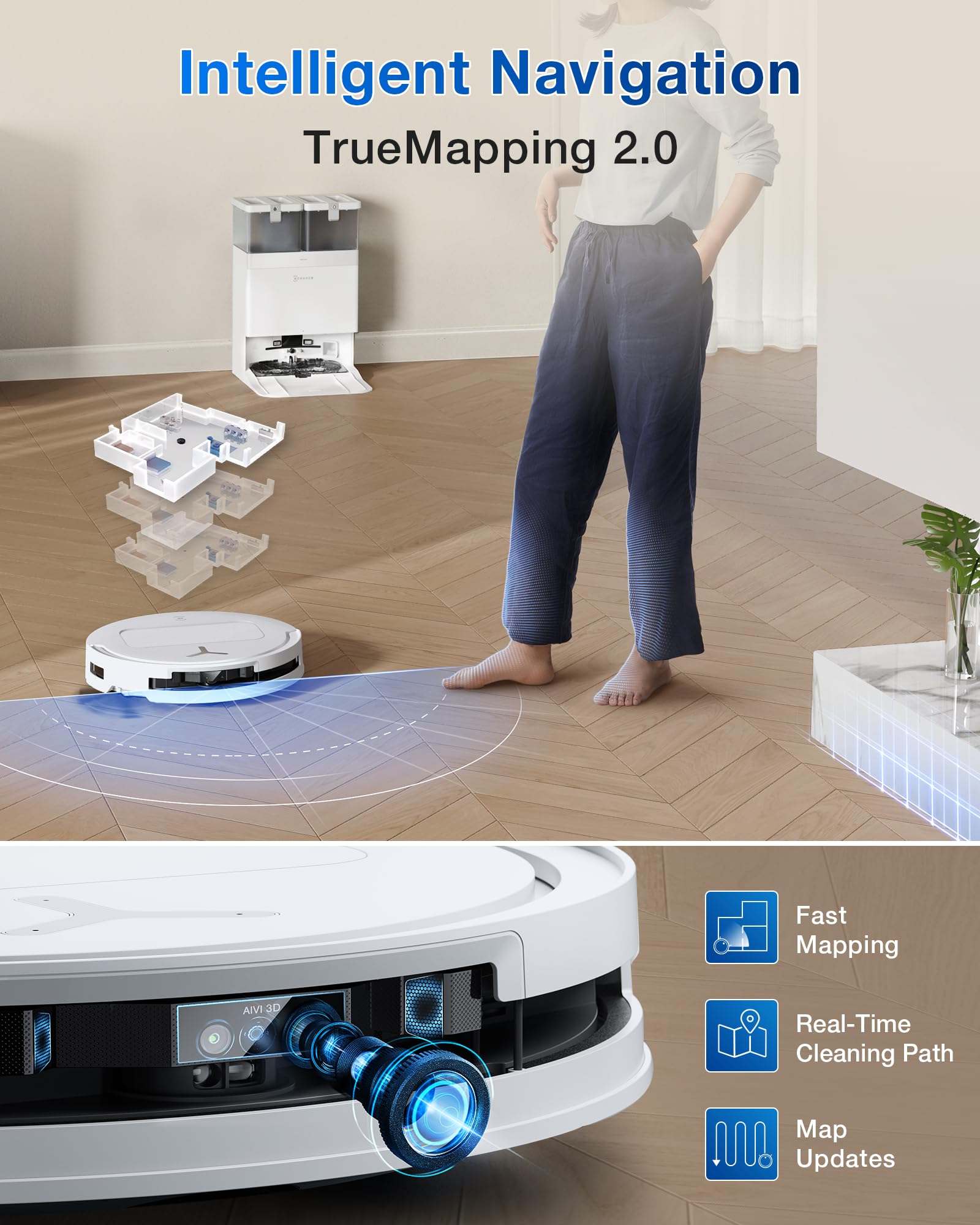 ECOVACS DEEBOT T50 PRO: Robot Vacuum & Mop -8