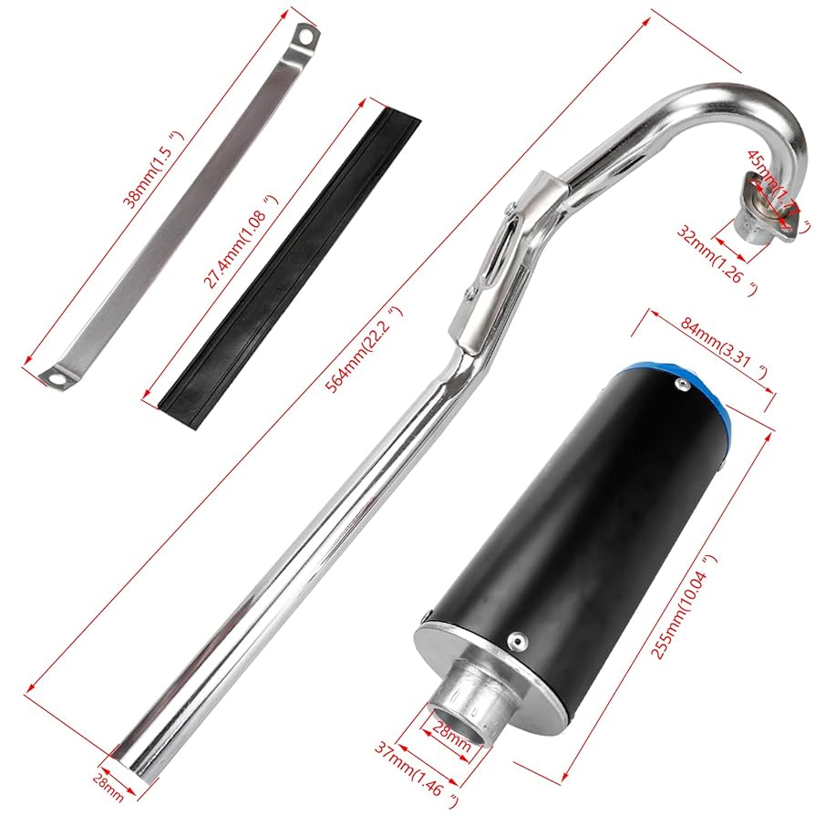 マフラー elfinfolk Amazon.com: GREHUA 28mm Exhaust Muffler Assembly Compatible