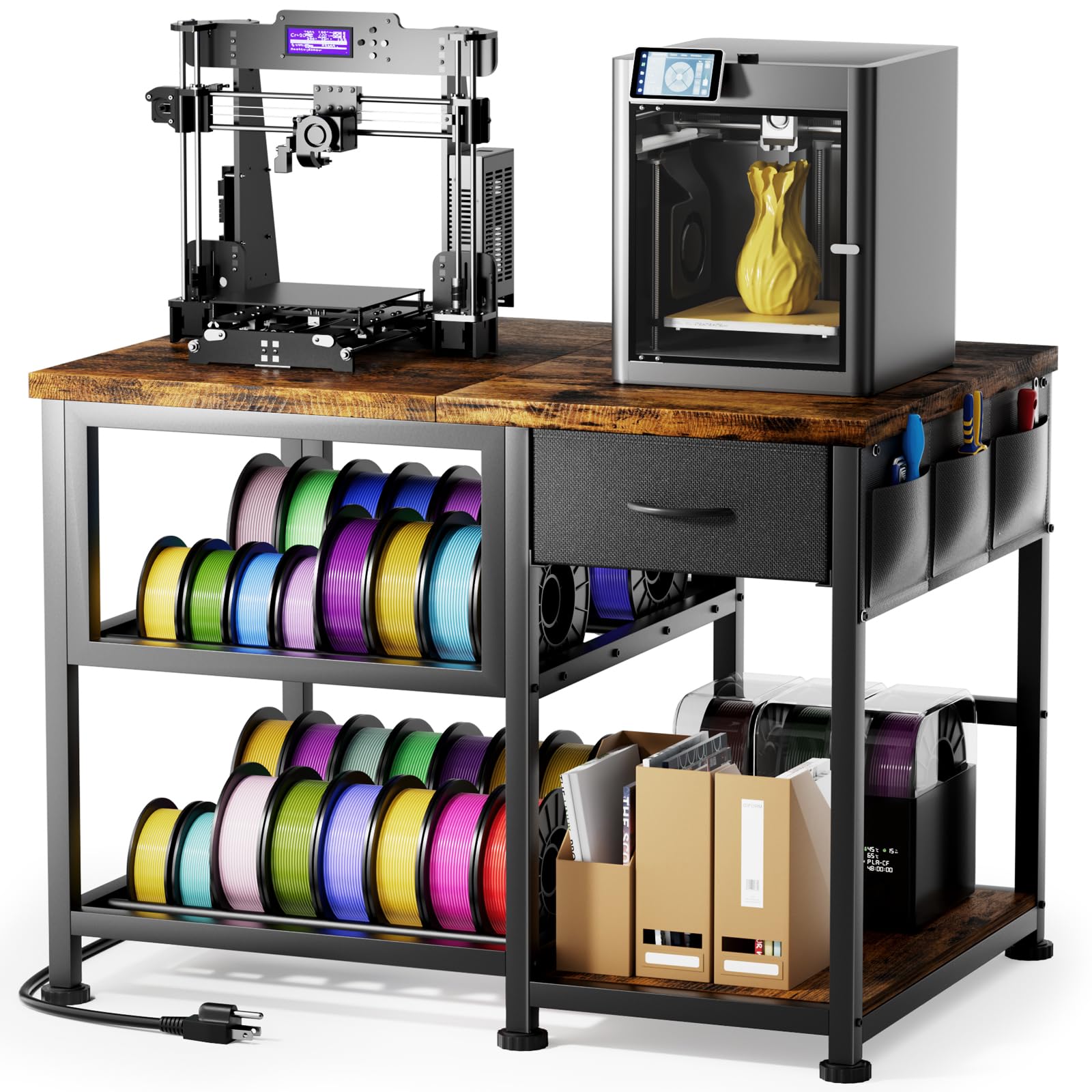 GUULIBERA 3D Printer Stand with Filament Storage Rack
