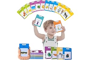 Talking Flash Cards for Learning: Toddler Toys 1-3 Essential Books Bilingual