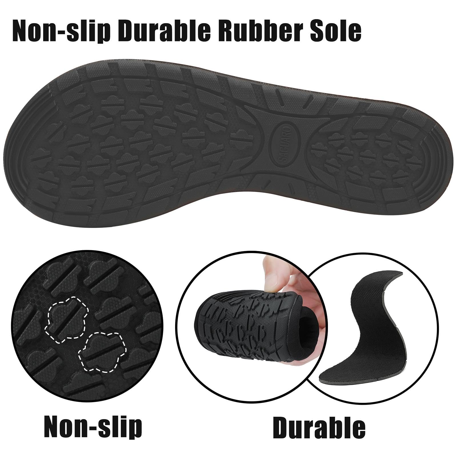 SAGUARO Scarpe da Immersioneper Uomo Donna Antiscivolo Scarpe da Spiaggia Scoglio Acquatici