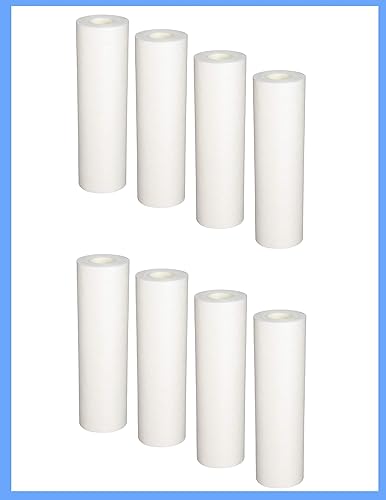 Miniatura 2 de CFS Paquete de 8 cartuchos de filtro de agua de sedimentos de polipropileno compatibles con GE GXWH04F, modelos de sistema de prefiltración GE