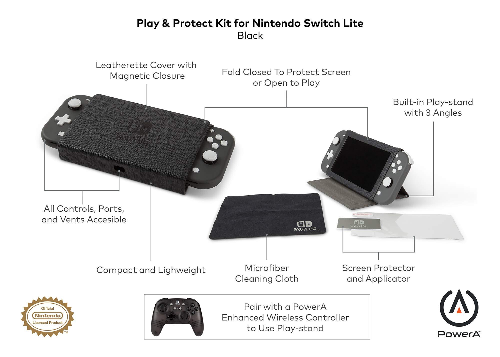 PowerA Kit Play & Protect pour Nintendo Switch Lite
