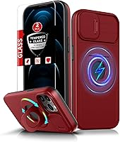 Vista 20 de Funda magnética para iPhone 11 Pro compatible con carga inalámbrica MagSafe, con 2 protectores de pantalla, anillo kickstand de 360° integrado +