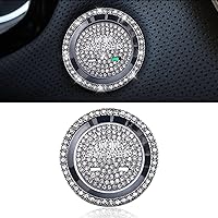 Vista 8 de 2 piezas de accesorios brillantes multimedia pomos de volumen calcomanías de diamantes de imitación compatibles con Cadillac 2023 2022 2021 2020