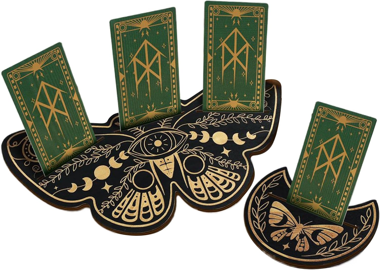 Tarot Card Stand Wooden Desk Decor Butterfly Shape