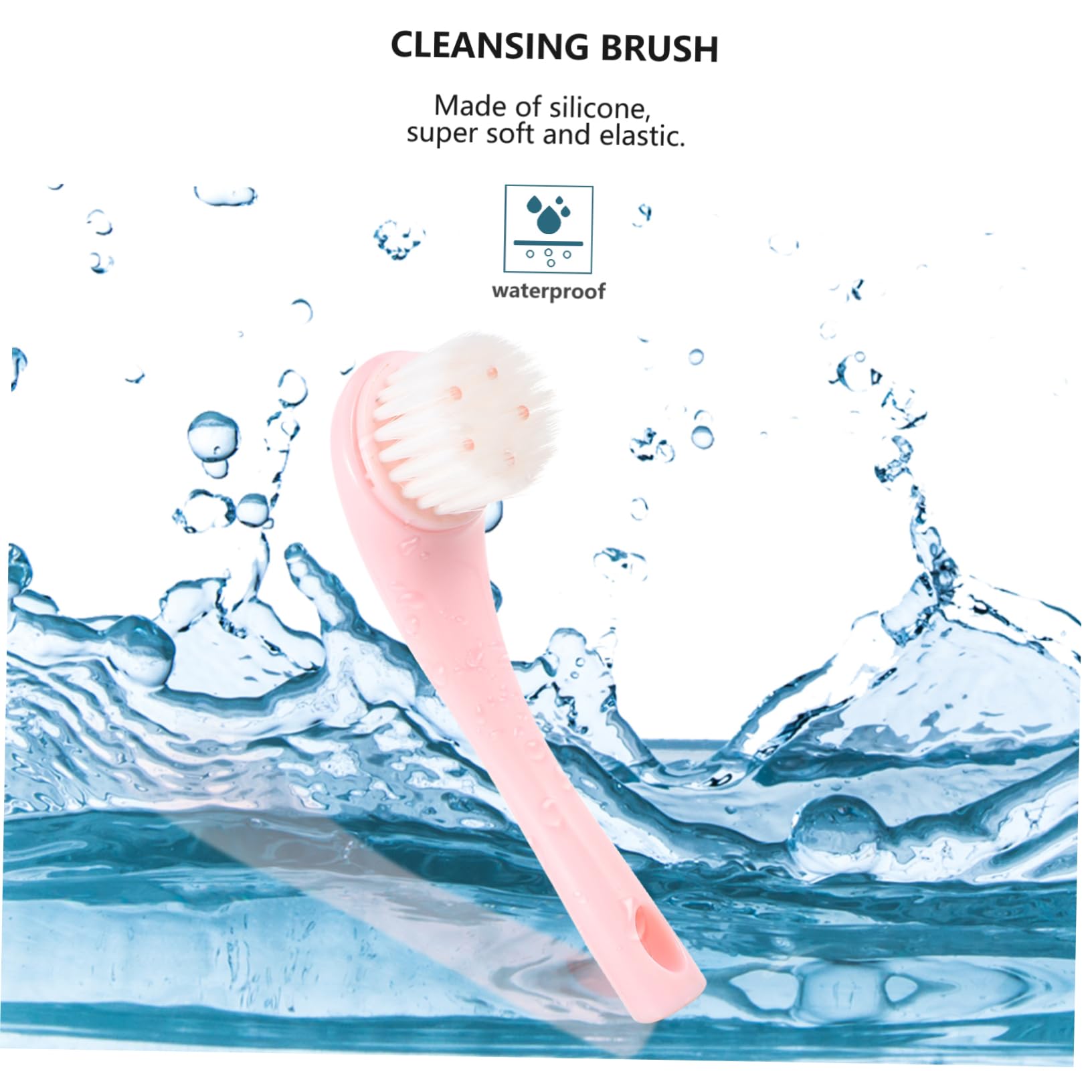 Gogogmee 5 Pack Face Cleansing Brush Soft Bristle Face Exfoliator Brush Detachable Head Random