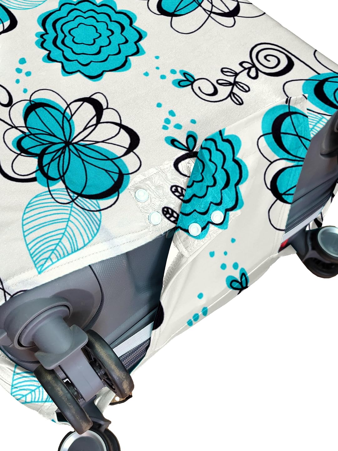 Cortina Tropical Design - Funda ecológica para maleta de viaje | Pequeña | Se adapta a equipaje de 18 a 22 pulgadas | Poliéster y elastano | 55 cm (20 pulgadas) | Protectores de equipaje |