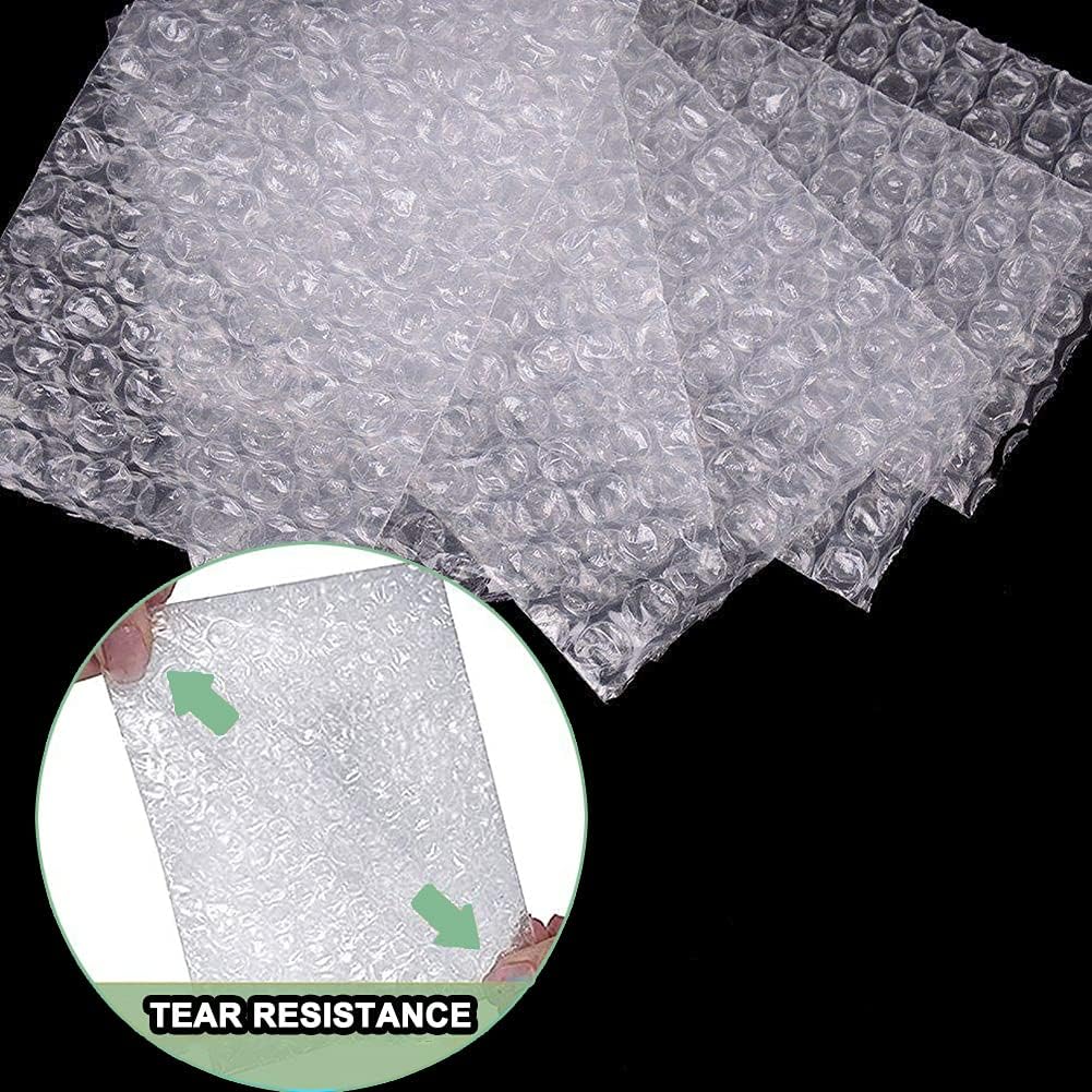 AYSUM 200pcs Bubble Pouches 5"x6",Clear Small Bubble Bags Double Walled Protective Cushioning Bags for Mailing, Shipping, Packaging, Storage and Moving