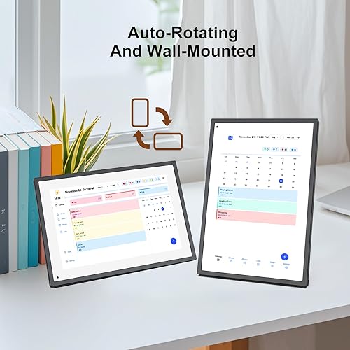 Miniatura 7 de Planificador de pared de 10.1 pulgadas, calendario digital y gráfico de tareas, pantalla táctil inteligente interactiva para horarios familiares,