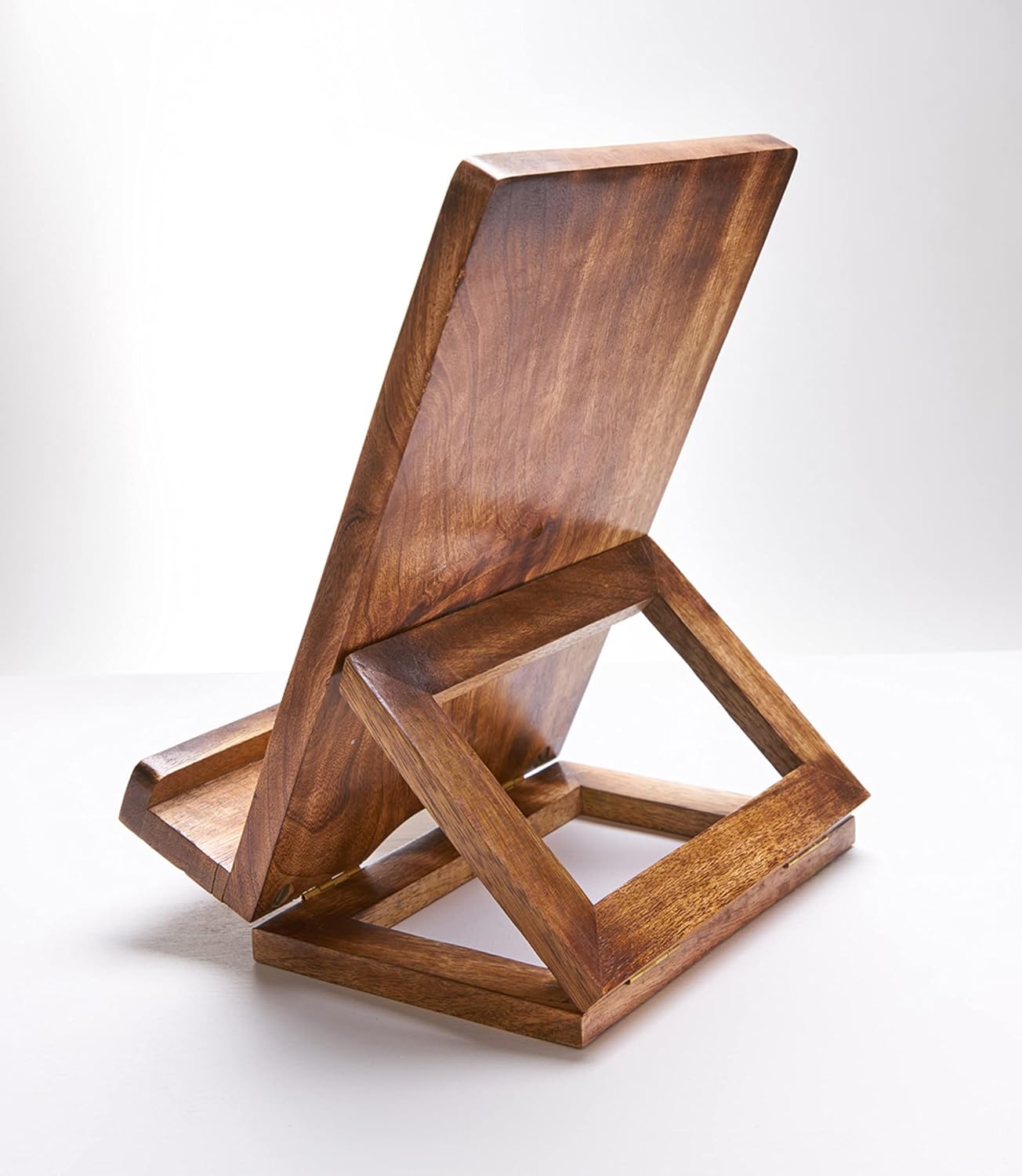 Matr Boomie, Hand Carved Solid Wood Recipe Cookbook Holder Stand (Tree of Life Design, 10.5x7.5), Tablet Dock, Docking Station, for Kitchen, Desk, Workshop