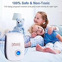 Vista 3 de Repelente ultrasónico de plagas, paquete de 10 repelentes de ratones, control de plagas en interiores, repelente de plagas, repelente ultrasónico