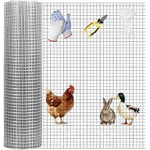 Stainless Steel Hardware Cloth, Multiple Sizes are Available Welding Anti Squirrel Mesh for Yard Vegetable Plant Protection Poultry Netting,10mm*10m