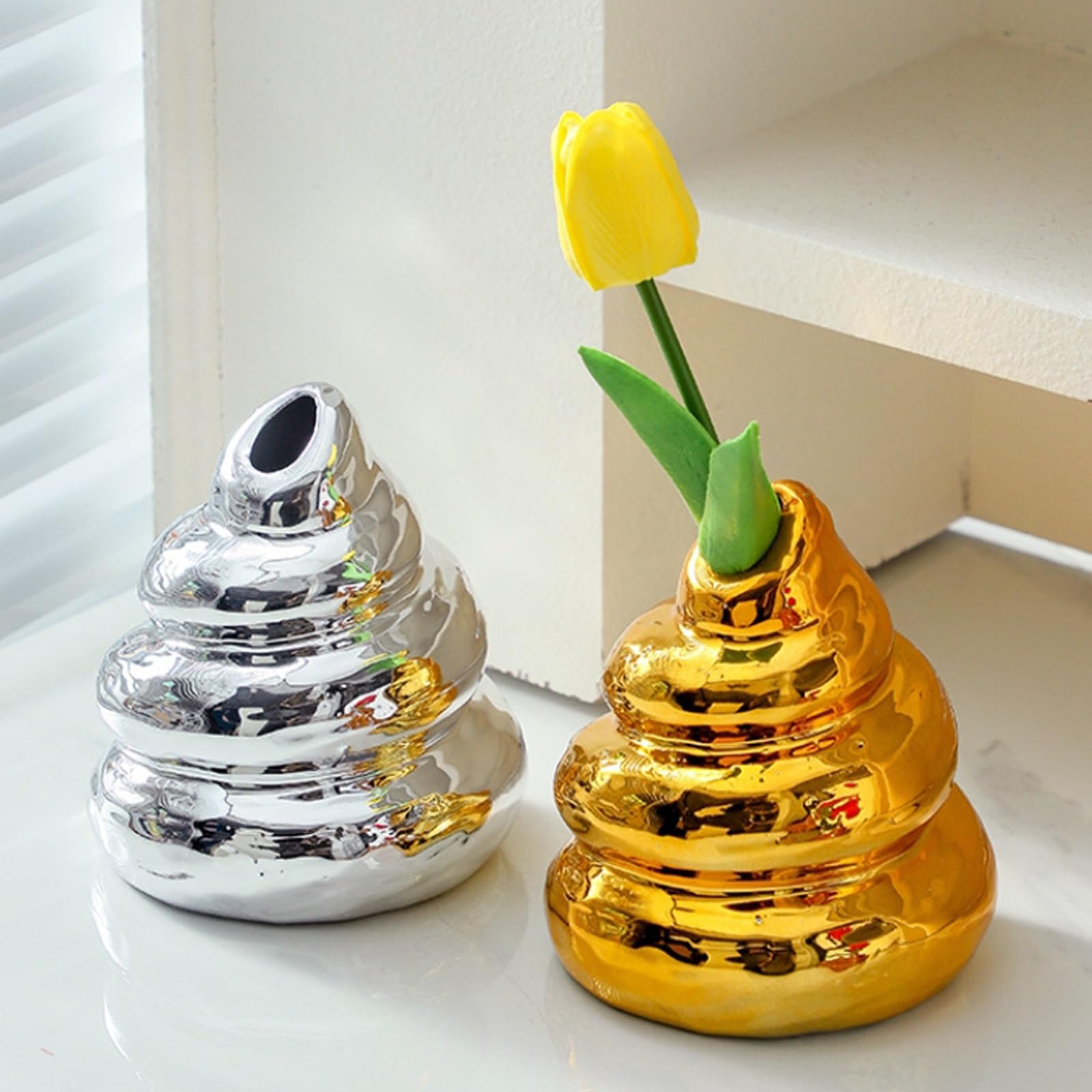 Amazon.co.jp: クリエイティブセラミック花瓶、クリエイティブ