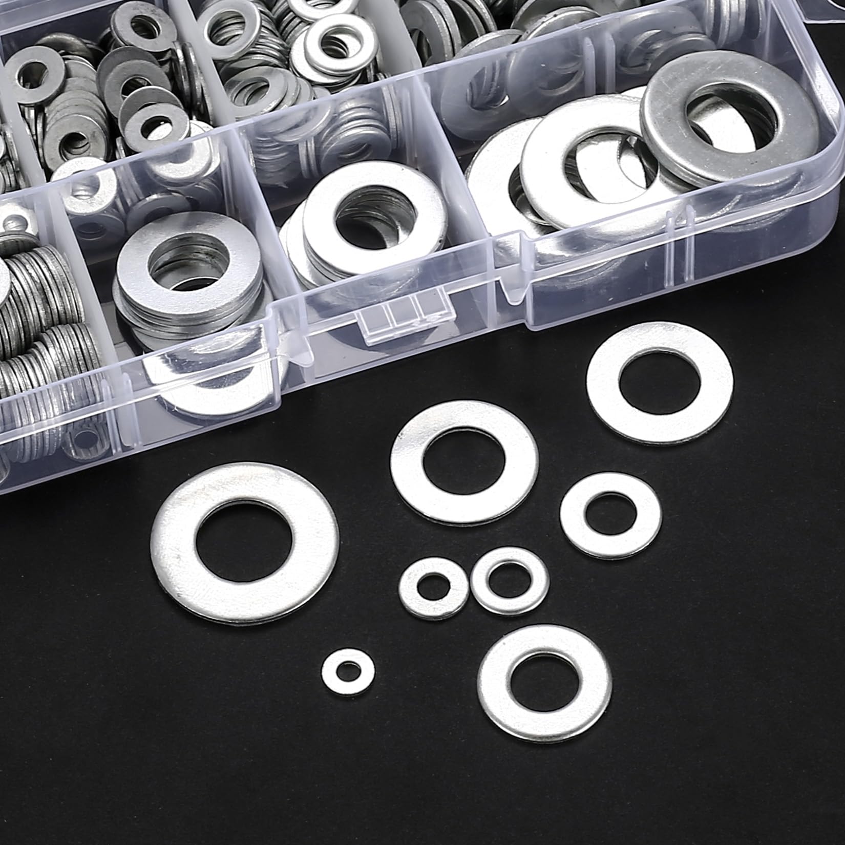 460 Rondelle Piatte In Acciaio - Assortimento M3-M12, Per Fai Da Te E Riparazioni - Foto 8