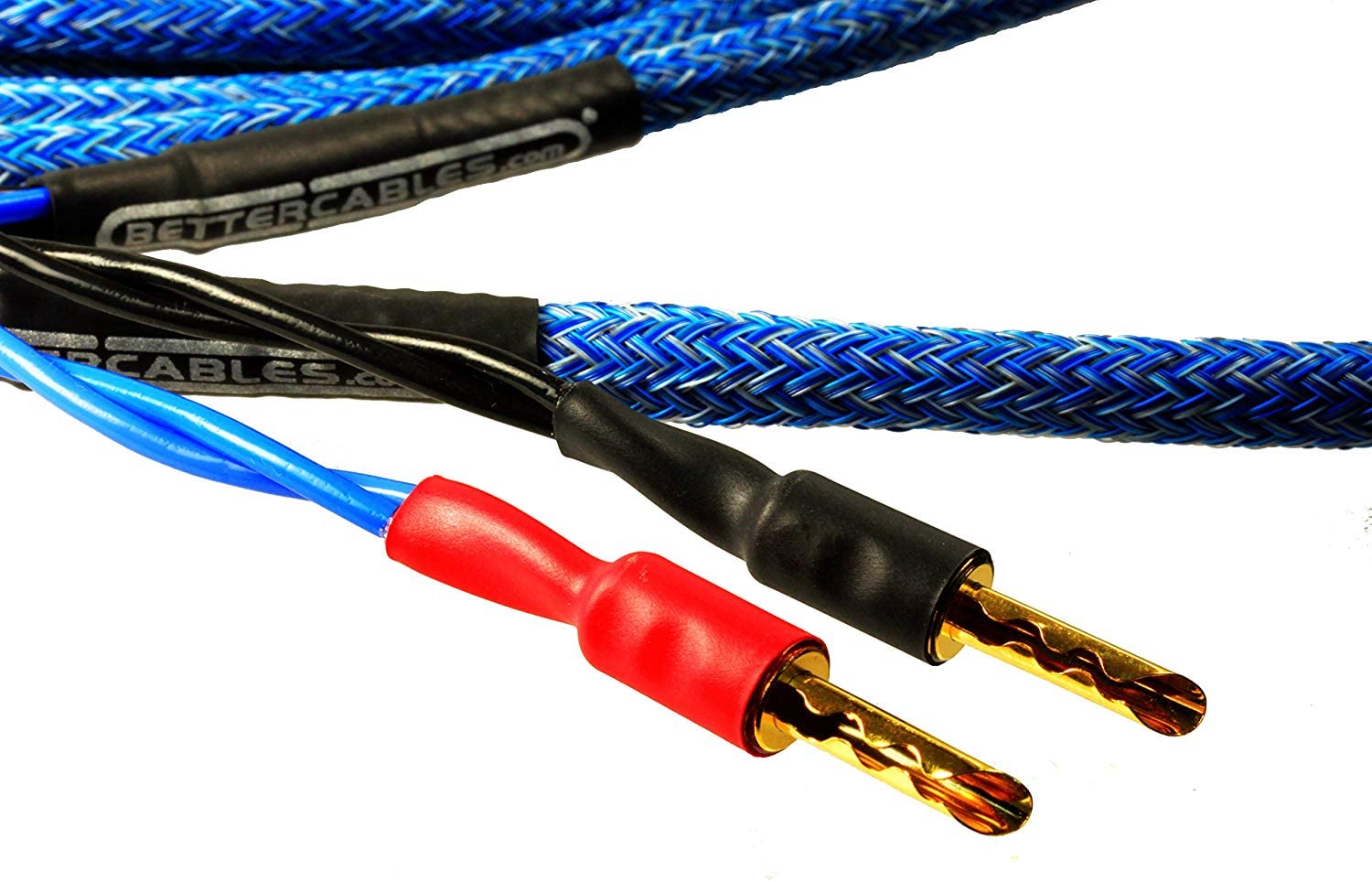 (Pair-2 Cables for 2 Speakers Blue Truth II Reference Speaker Cables - High-End, High-Performance, Premium Hi-Fi Audio with Gold Plated Banana Plugs - 6 Feet