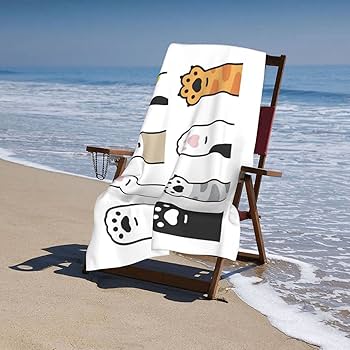 Amazon｜バスタオル おもしろ 猫 猫柄 面白い ねこ アニメ