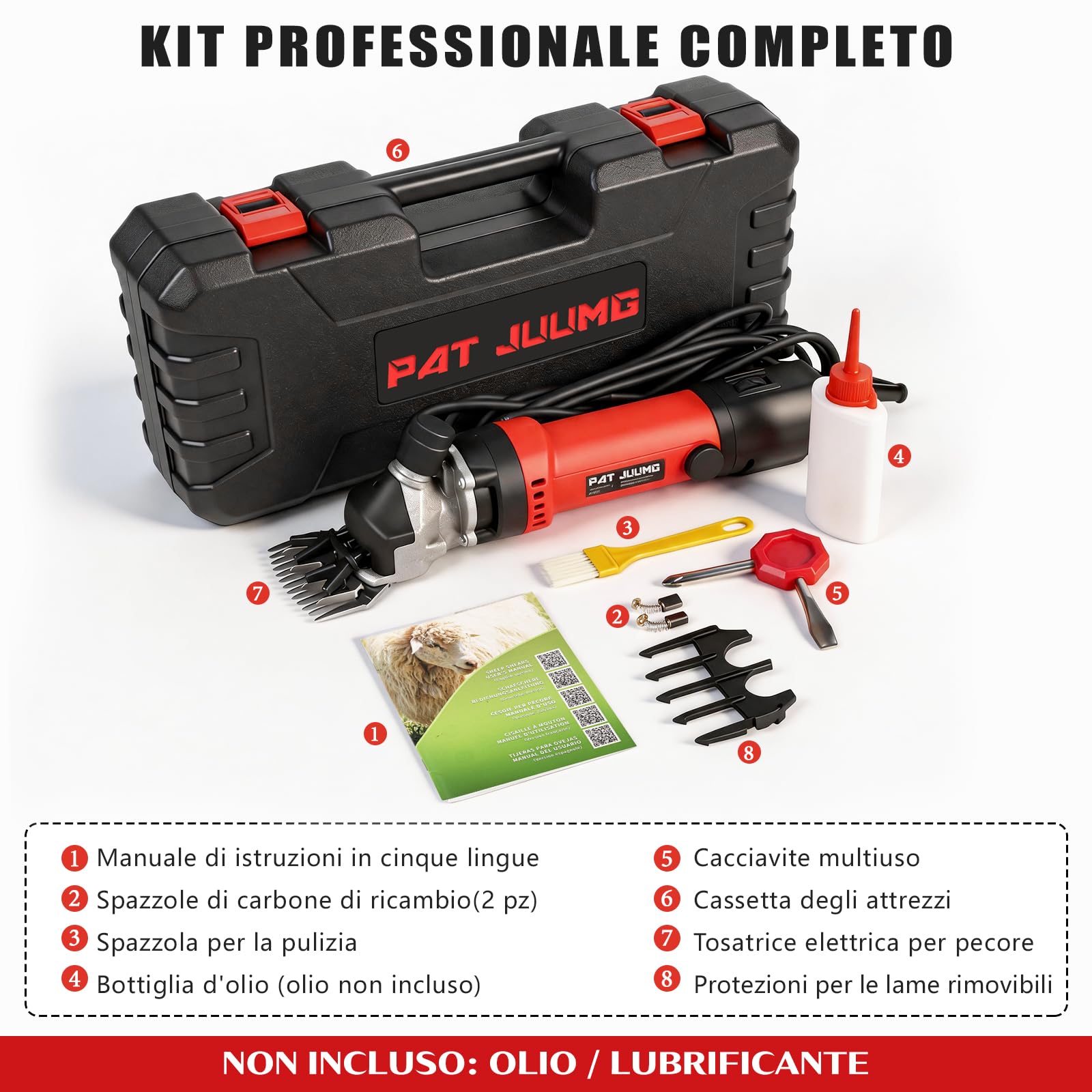 Electric Sheep Trimmer - 6 Speed, 1000W -6 Electric Sheep Trimmer - 6 Speed, 1000W -6