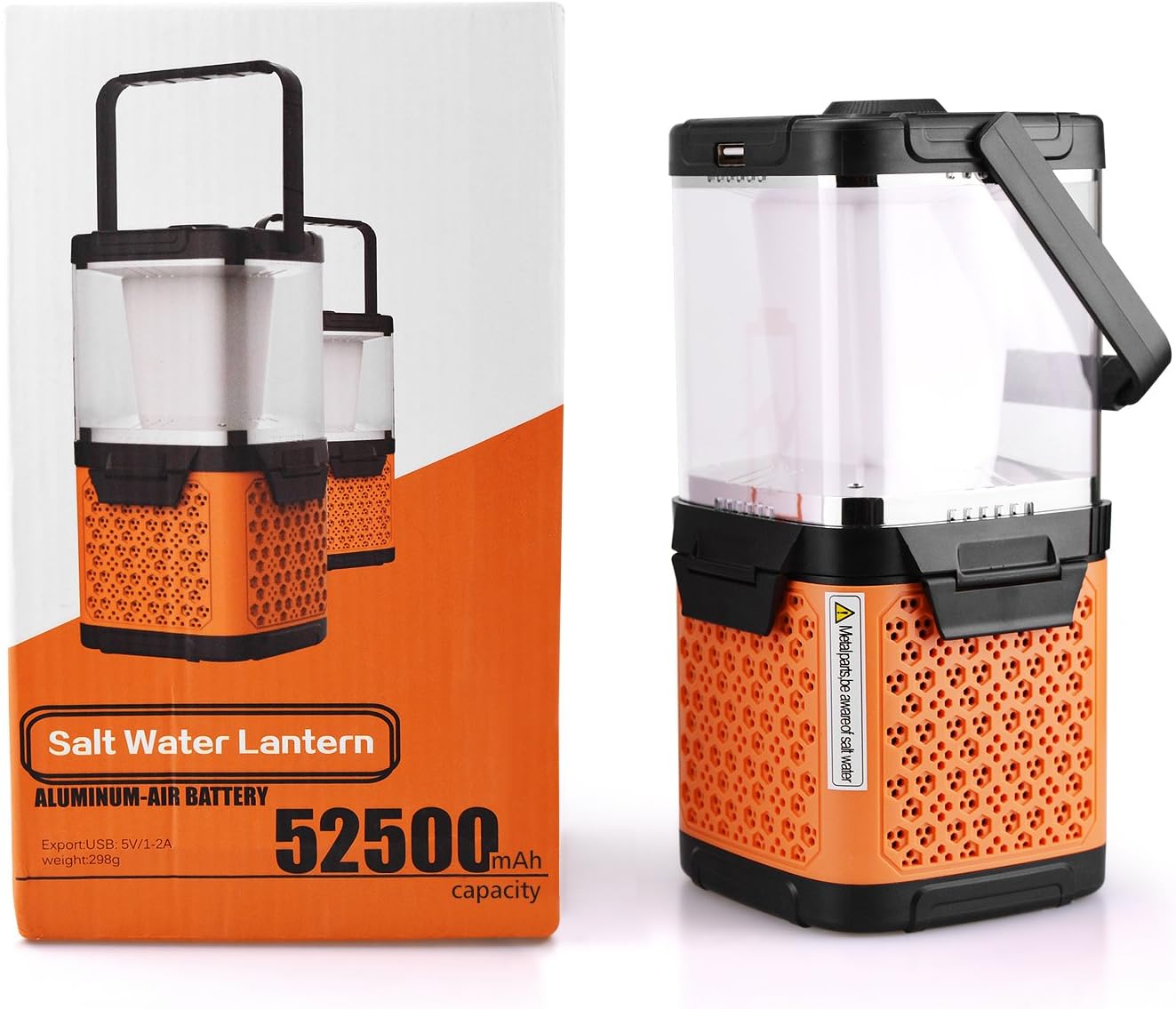 LayDUS Salt Water Lantern Dimmable Portable Camping Lantern 350 Lumens Ultra Bright LED Camping and Emergency Lantern