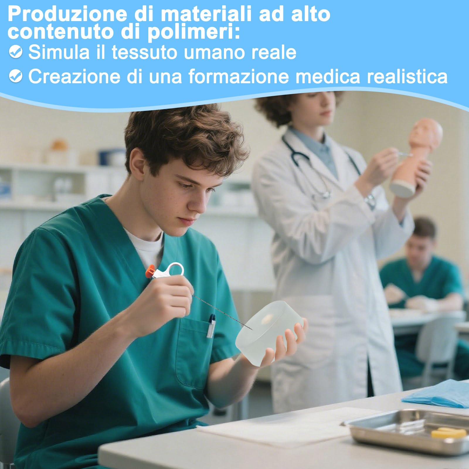 Modello per Addestramento alla Biopsia Ecoguidata di Tumori – Modello di Simulazione per Puntura di Masse e Fantoccio per Biopsia Tumorale per Pratica Medica ed Educazione.