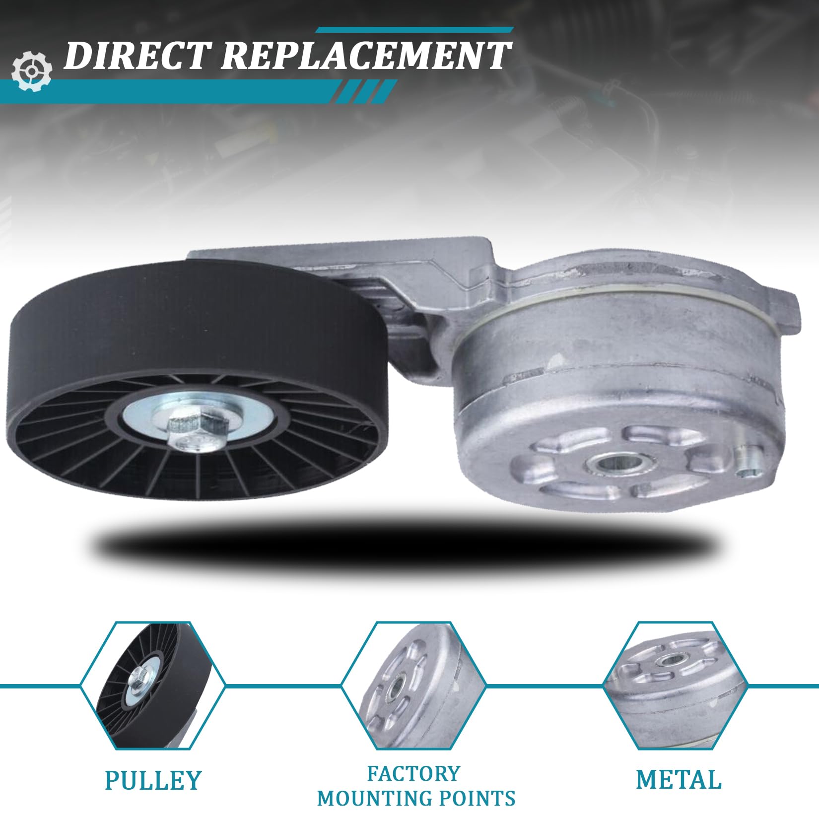 Amazon.com: IRONTEK 12563084 Belt Tensioner Pulley Assembly fit 