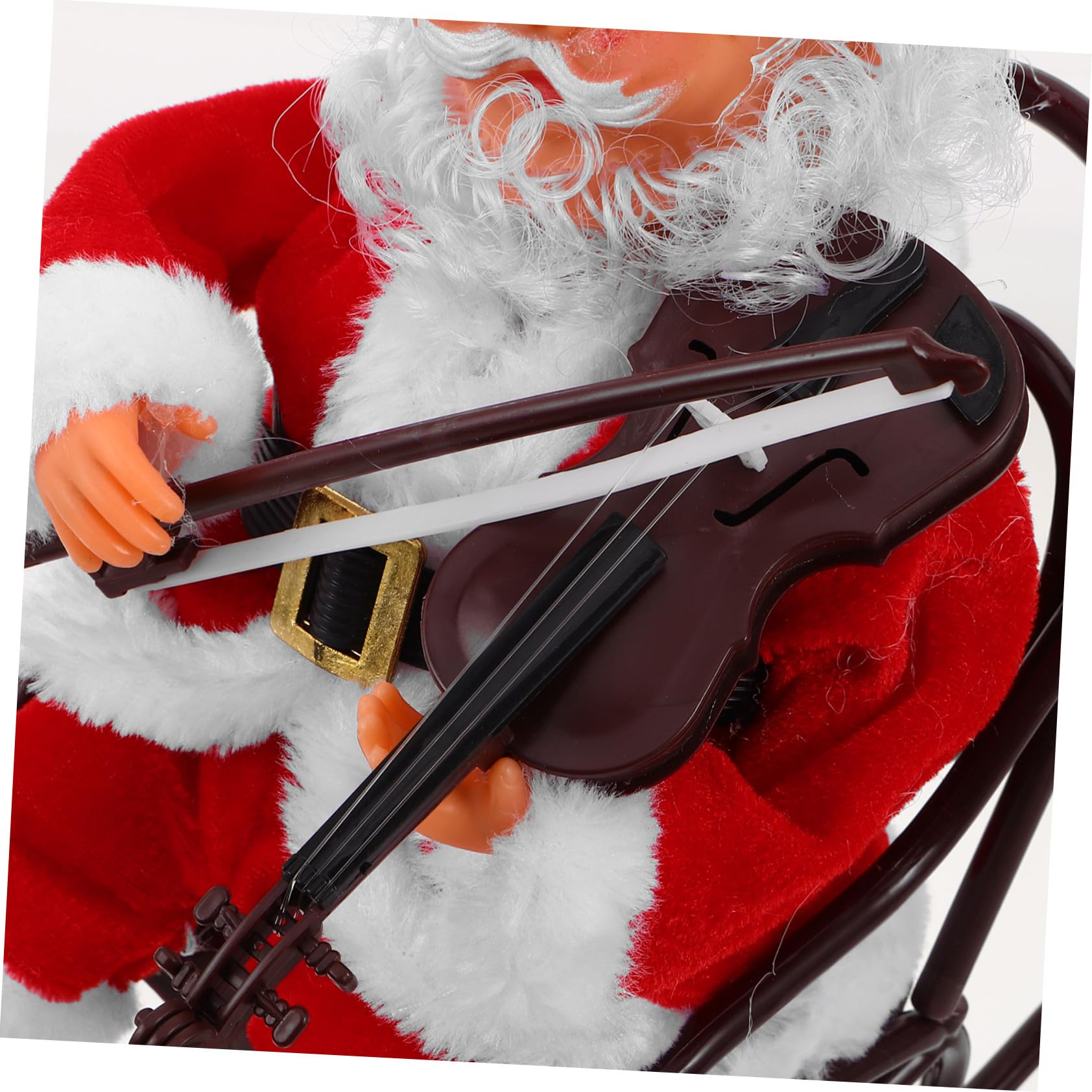 SOIMISS Juguete de Papá Noel Eléctrico Muñeco Adorable con Silla de Ruedas Juguete Decorativo Navideño para Fiestas Infantiles y Hogar Obsequio de Papá Noel