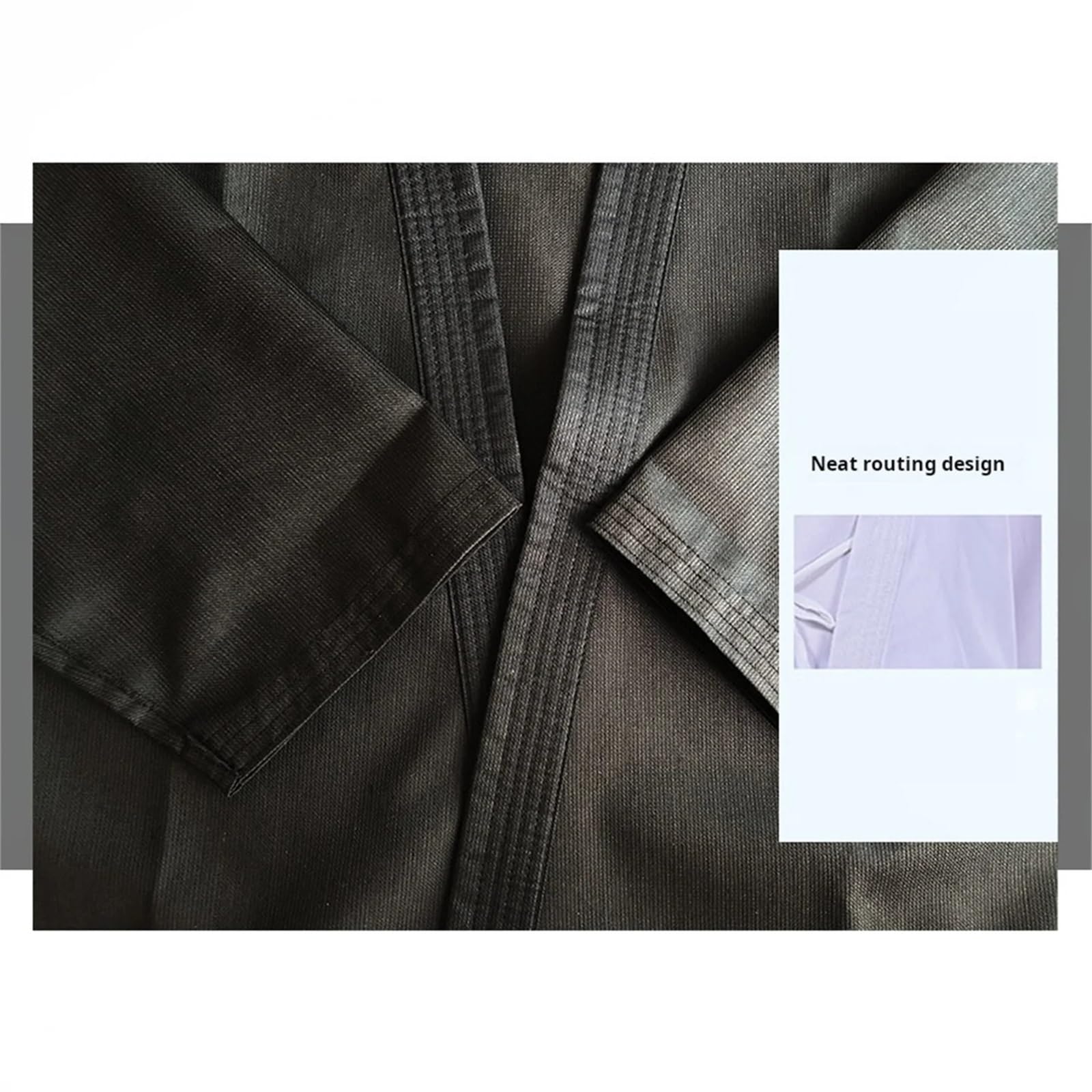 Kimono da Karate Tuta da Taekwondo Jujutsu Dobok Uomo Donna Kungfu Camicia e Pantaloni Tuta da Allenamento Palestra(XXXS)