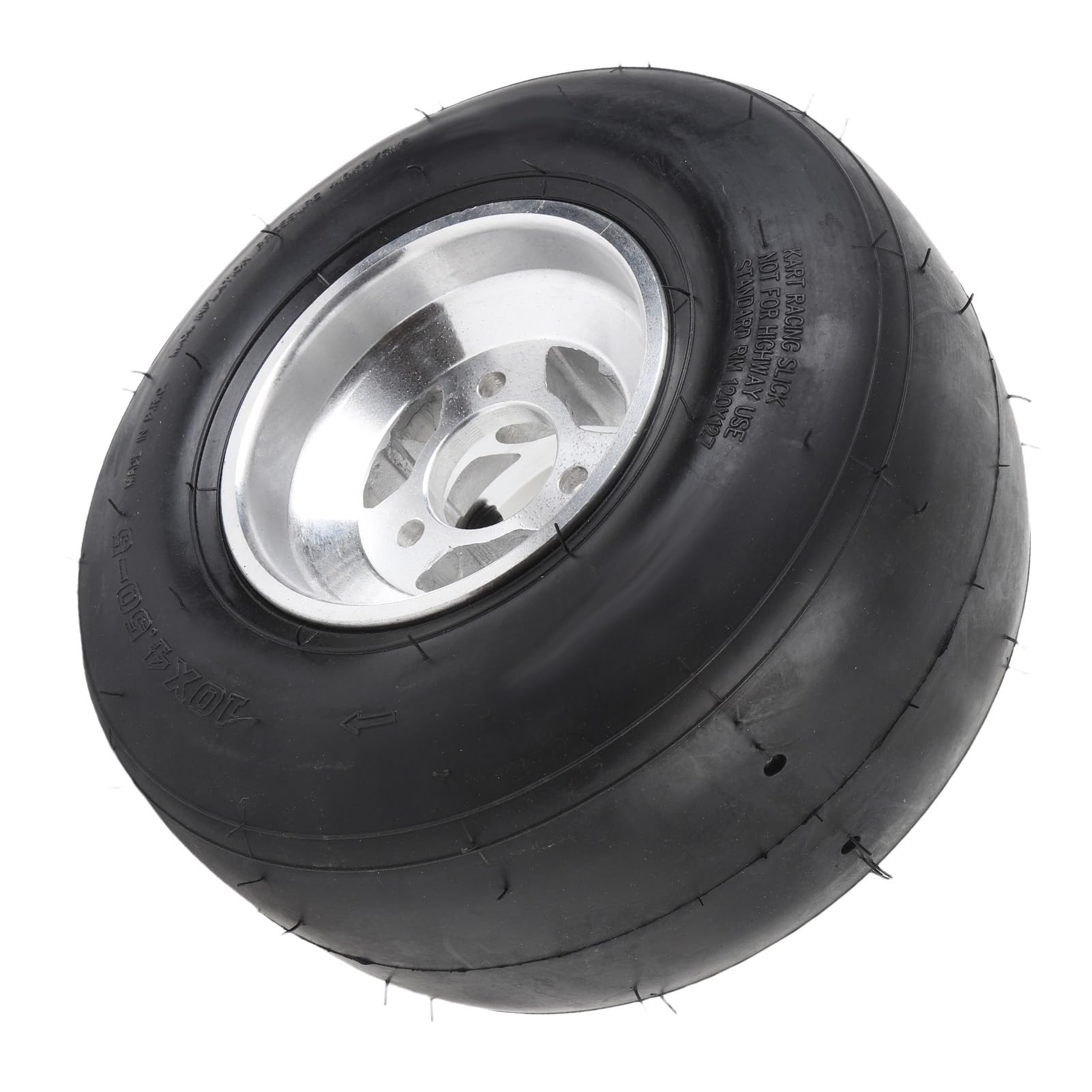 KIMISS Neumático 10x4.50-5 con llanta para ATV, UTV y kart, 4PR sin cámara, antideslizante y resistente a pinchazos, ideal para cortacésped y vehículos todo terreno