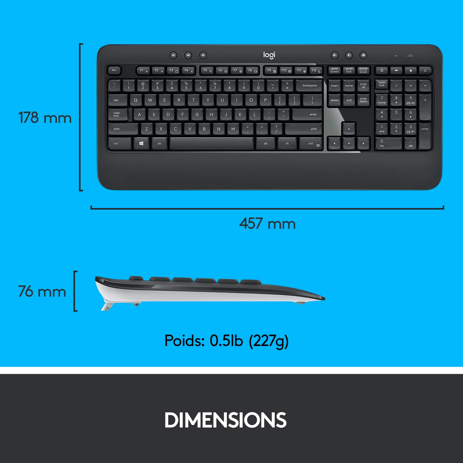 Logitech MK540 avancé clavier et souris sans fil COMBO - NLB AZERTY