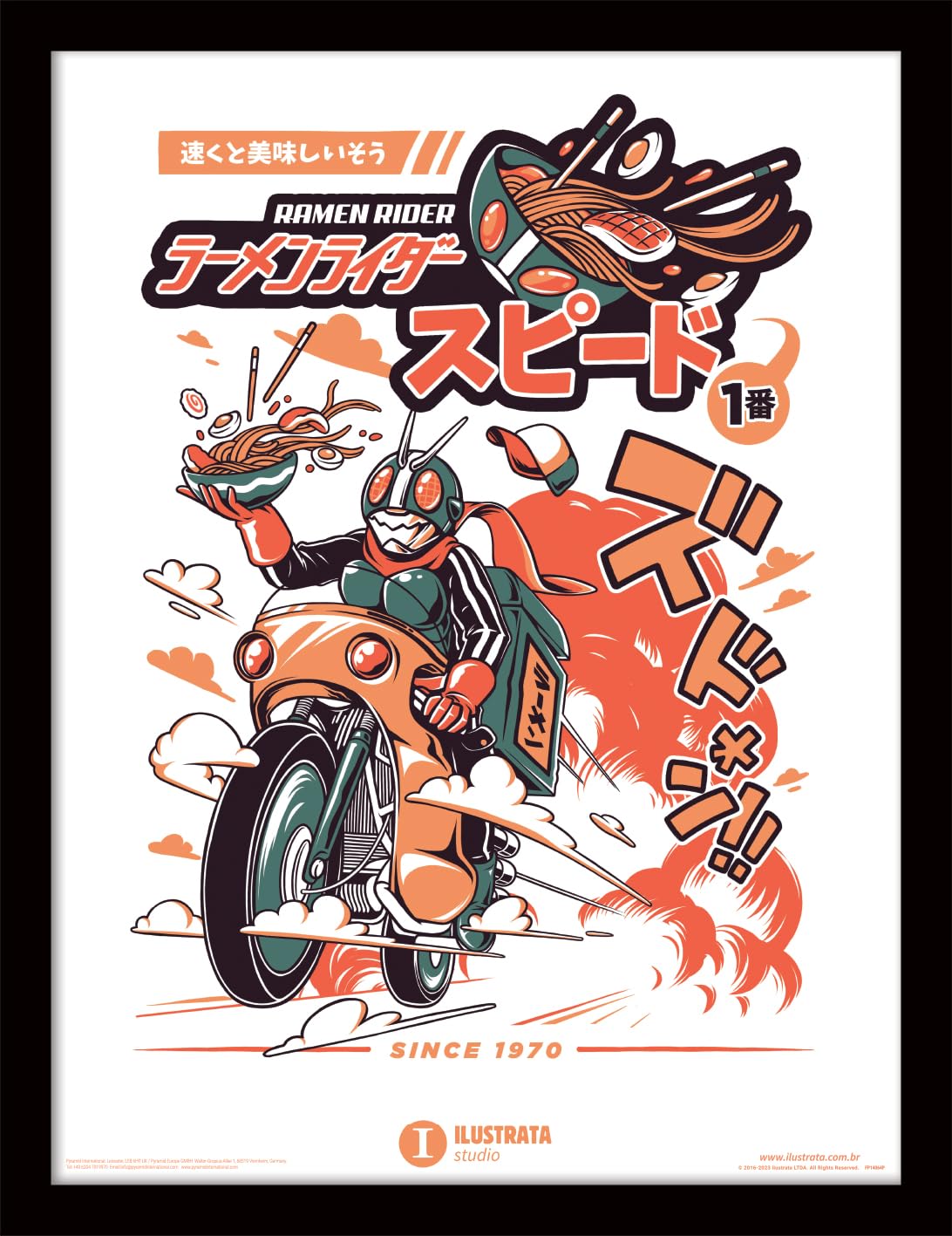 Pyramid Blanc Wall Decoration Ramen Rider