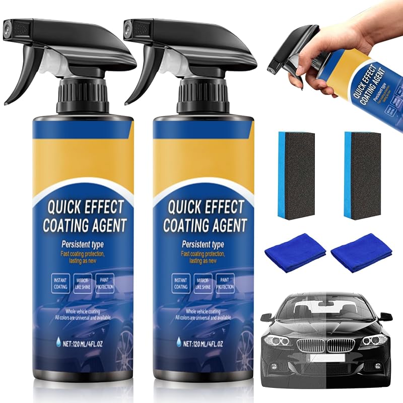 Spray para Polimento e Acabamento Automotivo BAGISTES com Óxido de Alumínio, Uso em Vidro, Metal, Plástico e Borracha, Kit com 2