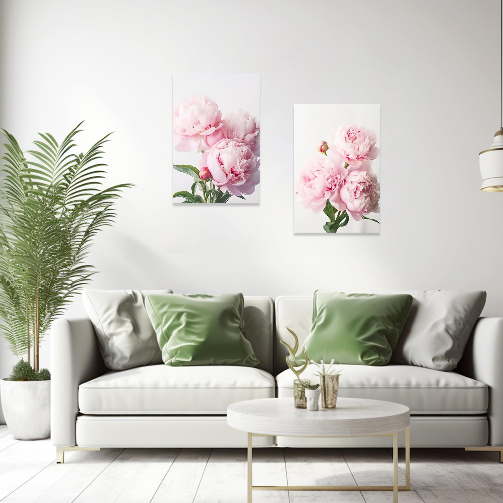 Amazon.com: ZXHYWYM Pink Peony Wall Art - Elegant Blossom Floral