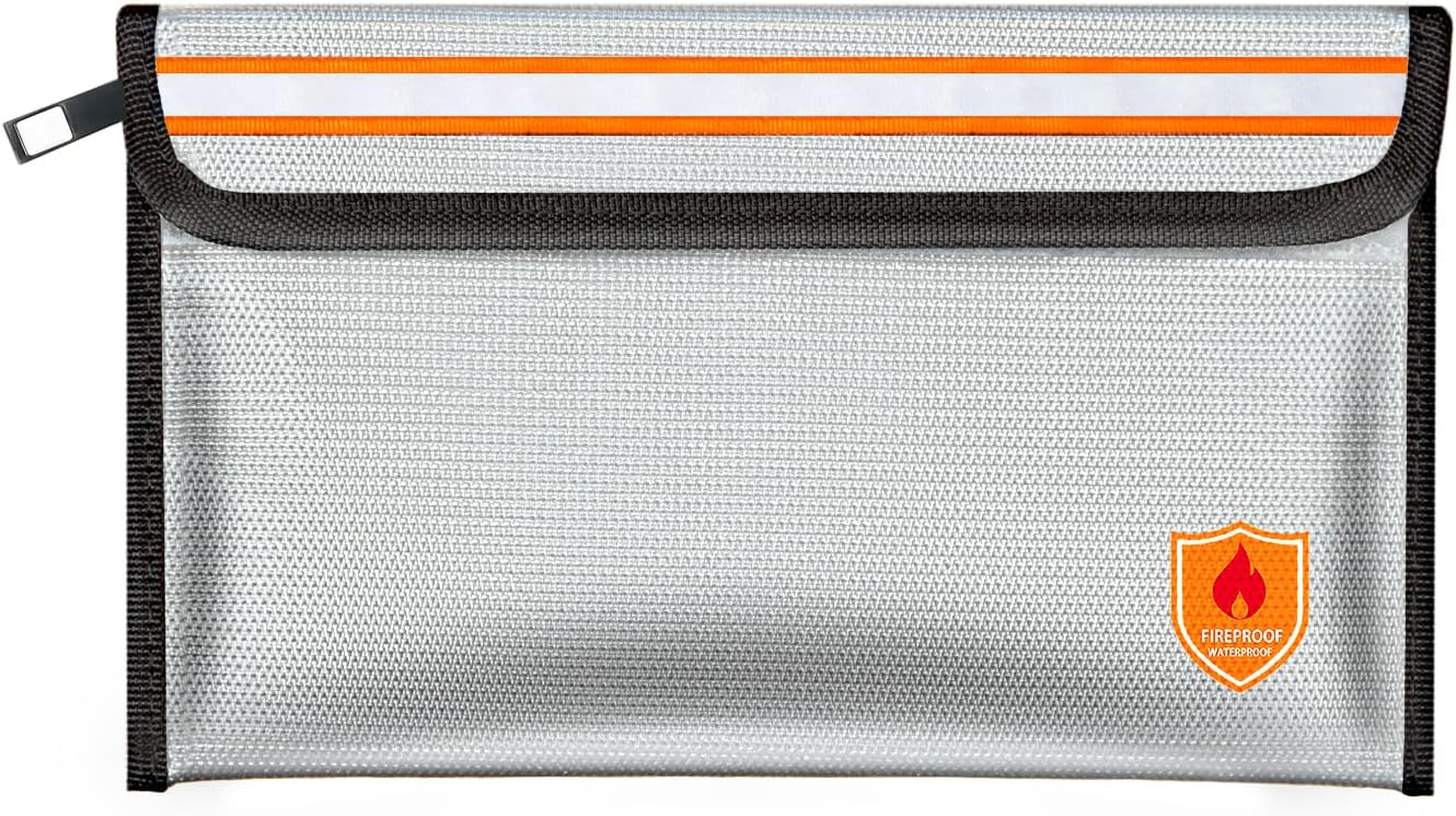 Orikithem Fireproof Document Bag 2200°F with Heat