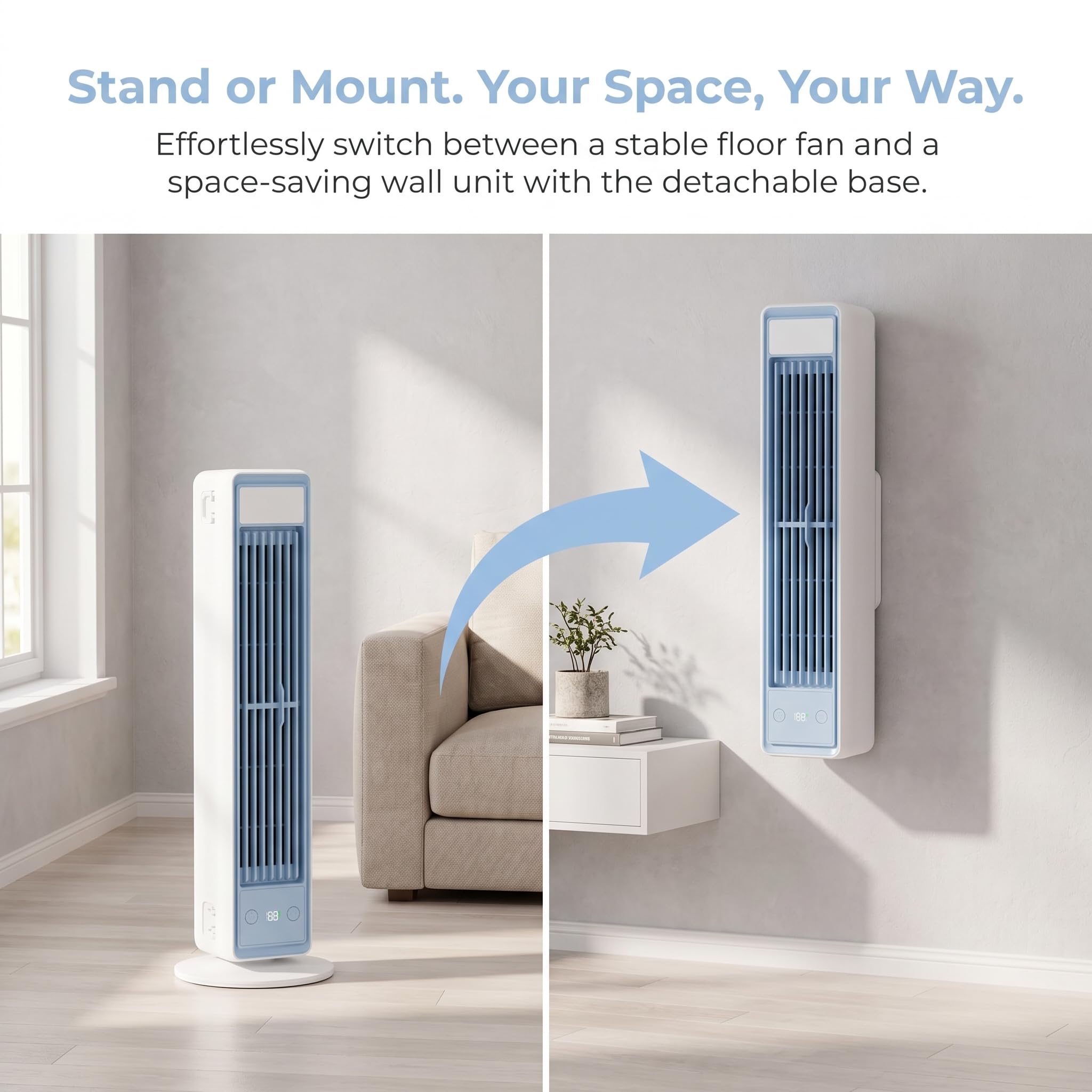 BreezaMax Air Kühlkönig, Airzuma Portable, Polar Breeze–BreezaMax Mini Cooling Ace, Leise & Energieeffizient, 3 Geschwindigkeiten, Bladeless Design, Perfekt für Büro, Schlafzimmer & Zuhause (Weiß)